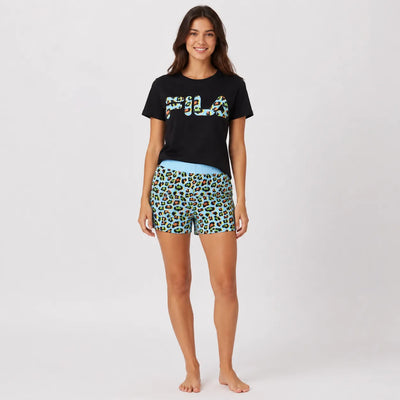 Fila Pigiama Estivo Corto Maniche Corte da Donna FPS4083