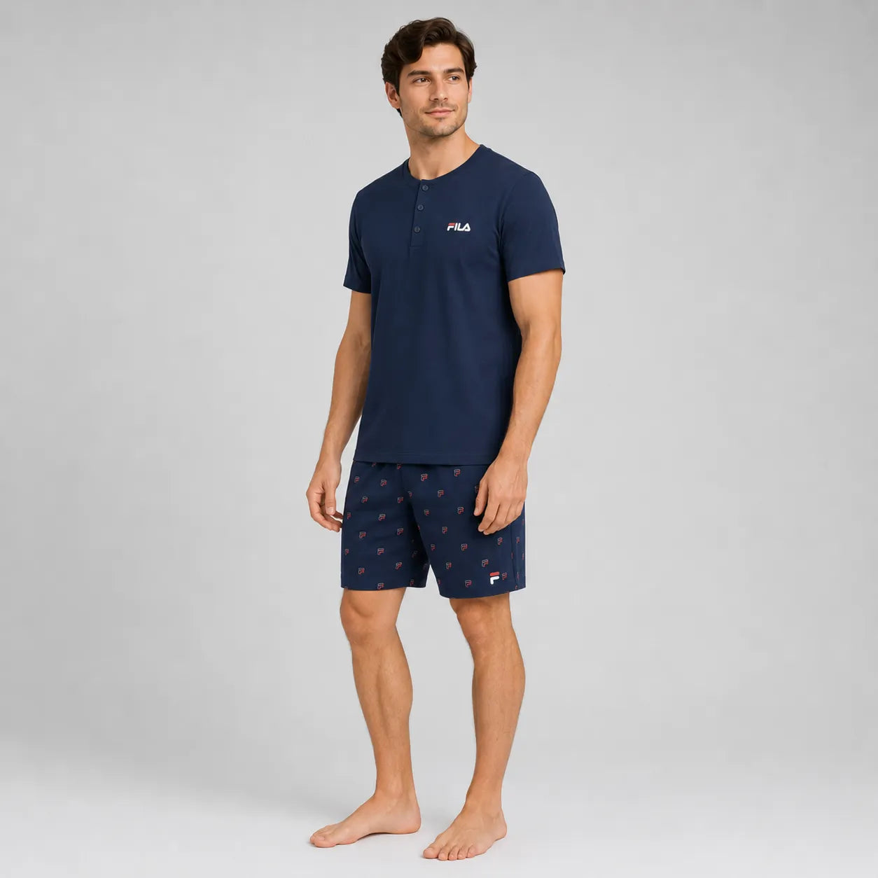 Fila Kurzer Sommer-Pyjama für Herren FPS1095 S37