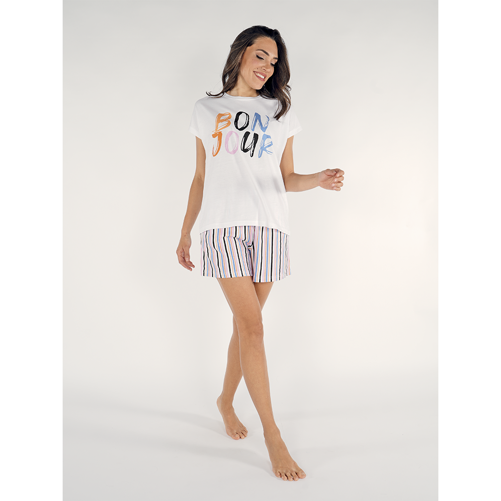 Fila Pigiama in cotone Jersey a Maniche Corte FPS4171 S28