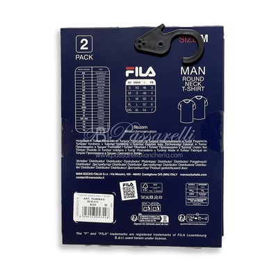 Fila Confezione 2 T-Shirt 100% Cotone Uomo FU5053 2505S14