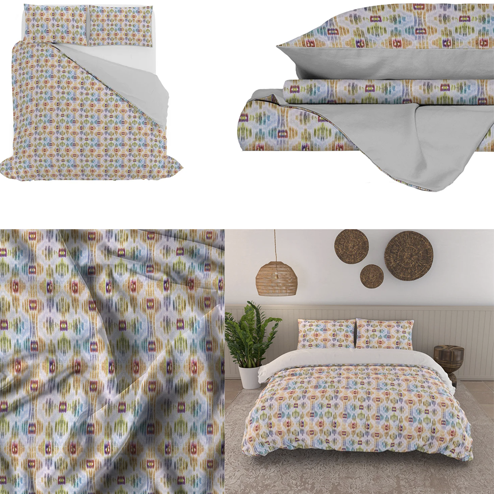 Parure Copripiumino Matrimoniale in Cotone 100% Made in Italy - Vari Disegni