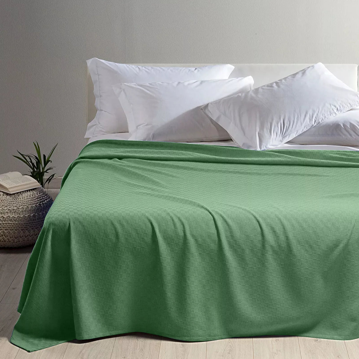 Caleffi Summer Double Bedspread Solid Color in Rodeo Cotton D52 