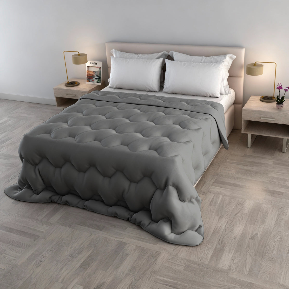 Trapunta Matrimoniale Water Washed 250x250 cm – Made in Italy