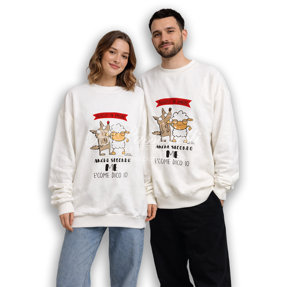 Happy People Felpa Unisex Estiva Maniche Lunghe Stampa Centrale 6961 2603S40