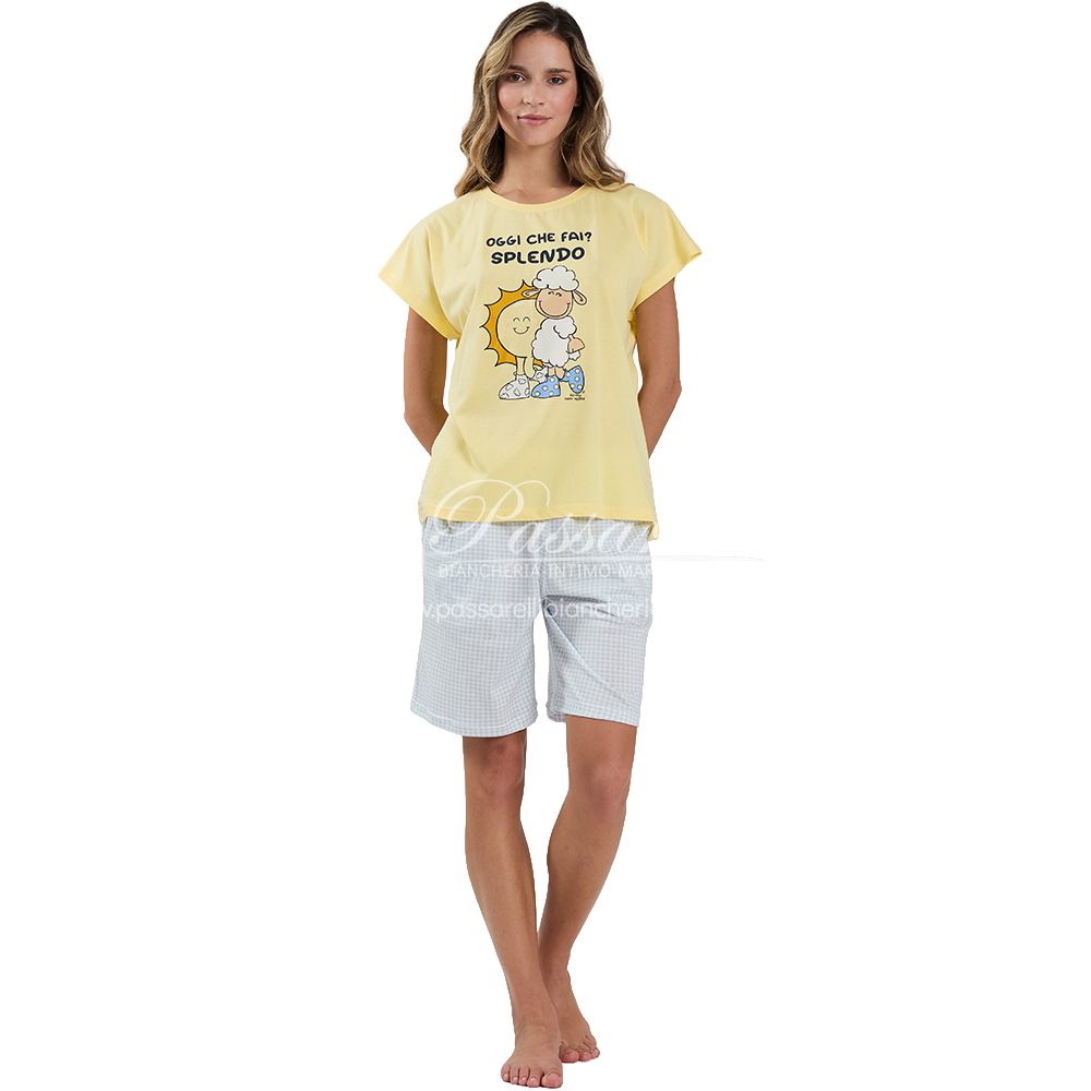 Happy People Pigiama Estivo Corto da Donna HEC132-6926