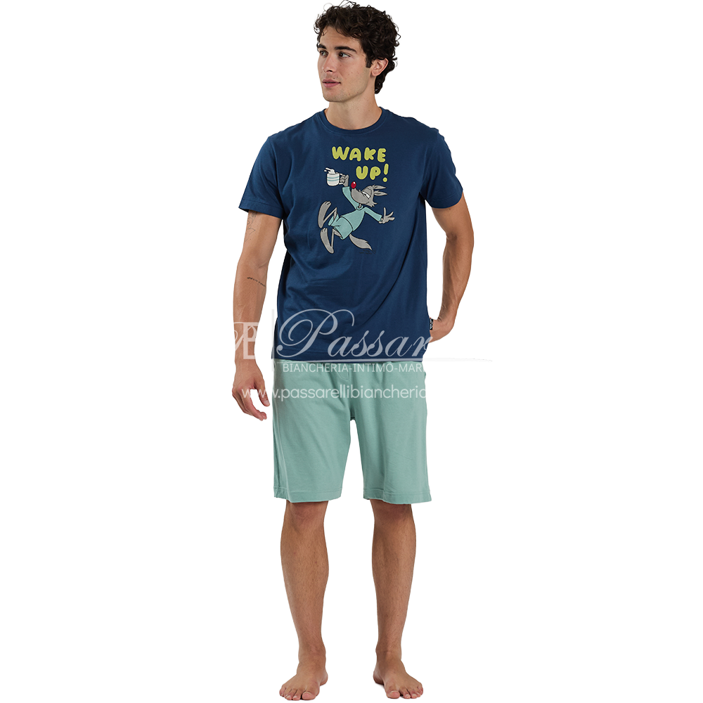 Happy People Pigiama Estivo Corto da Uomo HAC121-6918