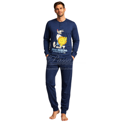 Happy People Pigiama Primaverile Maniche Lunghe da Uomo HAL145-6935