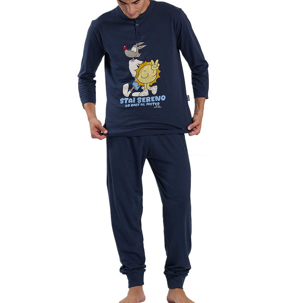 Happy People Pigiama Primaverile Maniche Lunghe da Uomo HAL145-6935