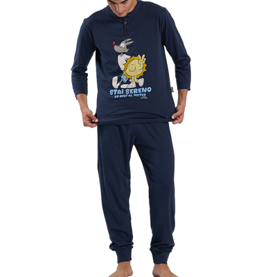 Happy People Pigiama Primaverile Maniche Lunghe da Uomo HAL145-6935