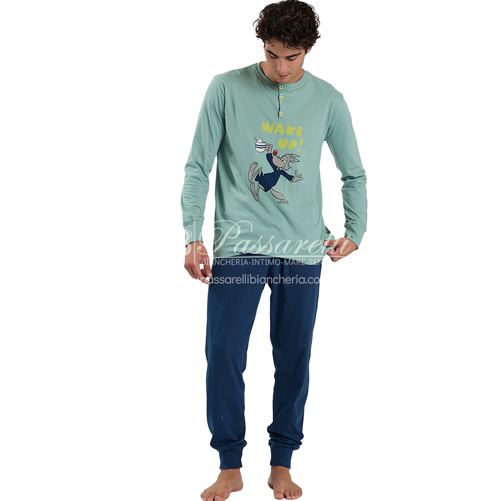 Happy People Pigiama Primaverile Maniche Lunghe da Uomo HAL120-6917