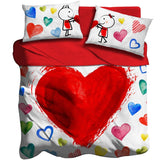 I Love Sleeping Completo Lenzuola copriletto YOU AND ME 2502B80