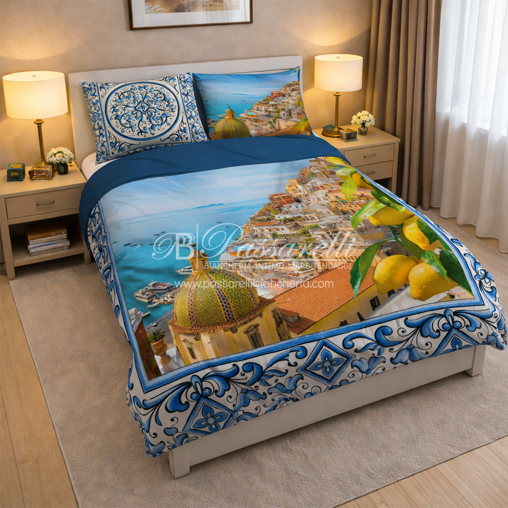 I Love Sleeping Completo lenzuola copriletto Digitale COSTIERA 2502B80