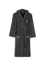 Trussardi Home Accappatoio con Cappuccio in Puro Cotone Ribbon S100