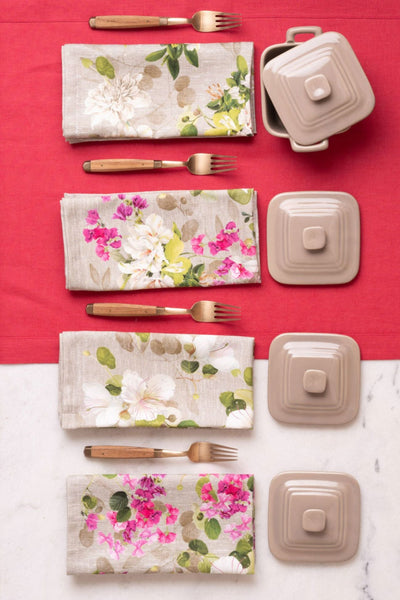 Tessitura Toscana Telerie Set 4 Tovaglioli Blossom