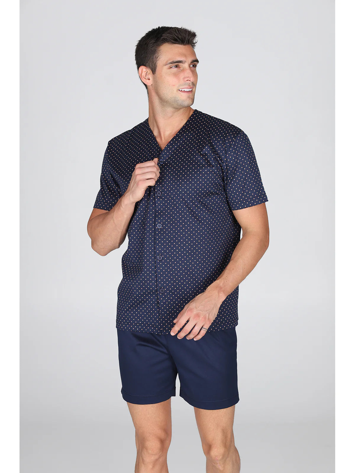 Julipet Pigiama Corto aperto da Uomo Sondrio 2506S62