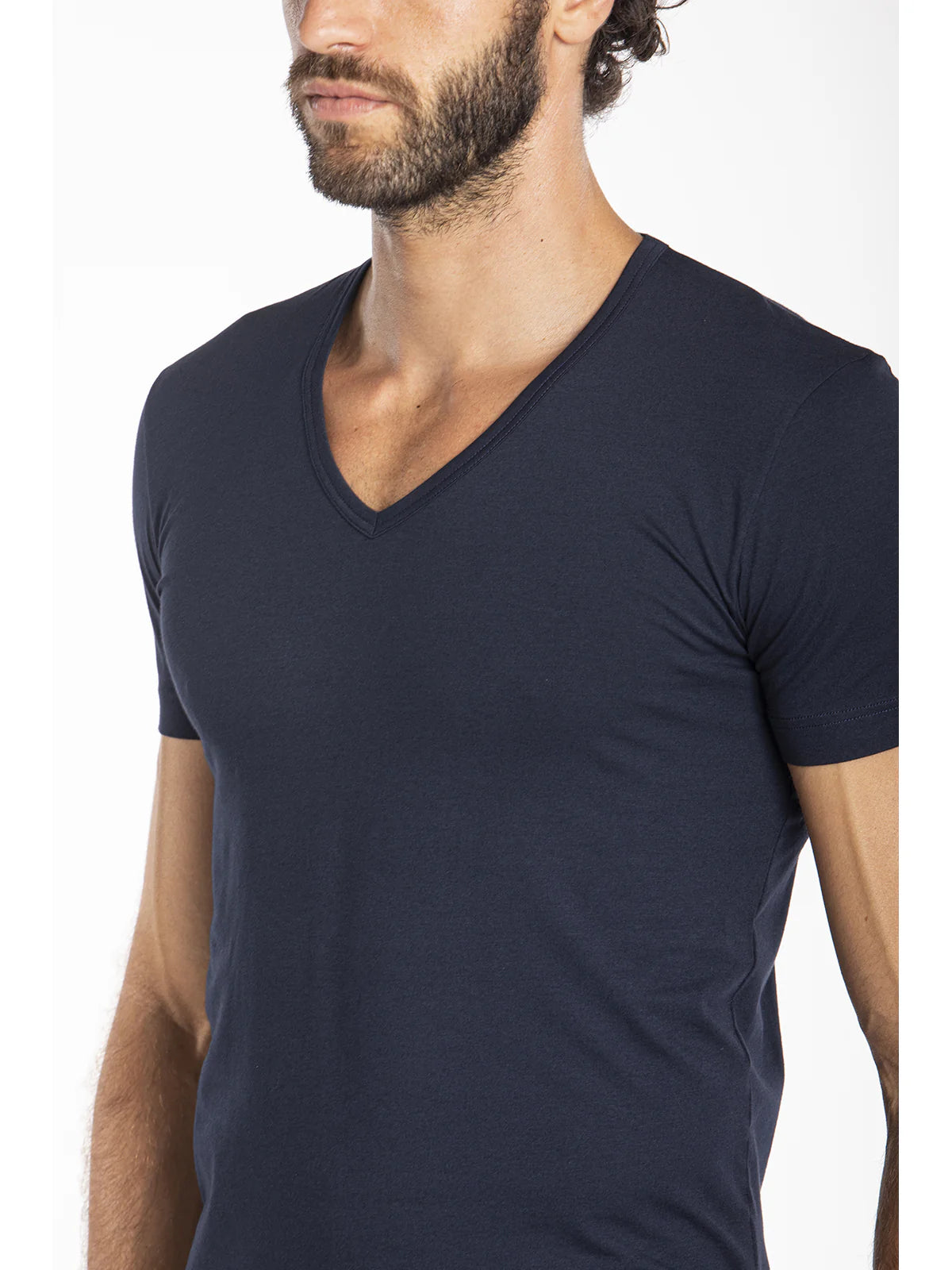 Julipet Maglia Intima da Uomo In Cotone Elastico Scollo a V Maniche Corte Iper JNL121 S23
