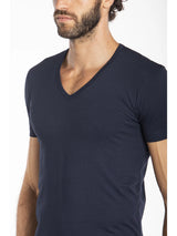 Julipet Maglia Intima da Uomo In Cotone Elastico Scollo a V Maniche Corte Iper JNL121 S23
