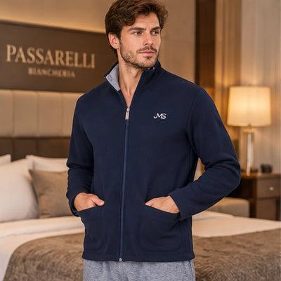 Jamas Herren Kamerajacke mit Reißverschluss Foster S80