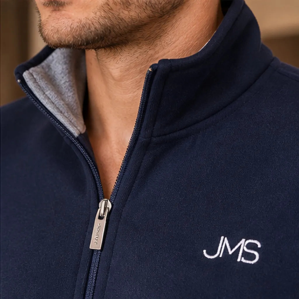 Jamas Herren Kamerajacke mit Reißverschluss Foster S80