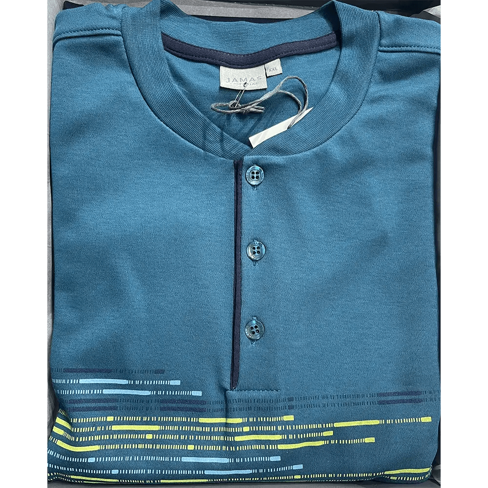 Jamas Pigiama Serafino da Uomo in Caldo Cotone IJ 2120 S54 - Passarelli Biancheria