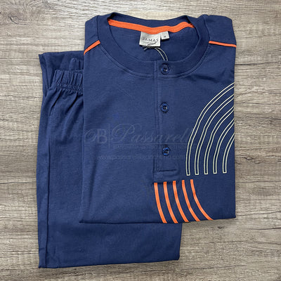 Jamas Pigiama Uomo Cotone Leggero Maniche Lunghe EJ2234 2504S50