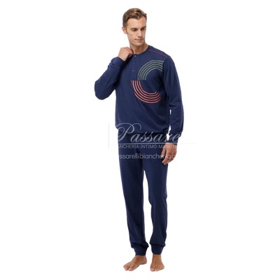 Jamas Pigiama Uomo Cotone Leggero Maniche Lunghe EJ2234 2504S50