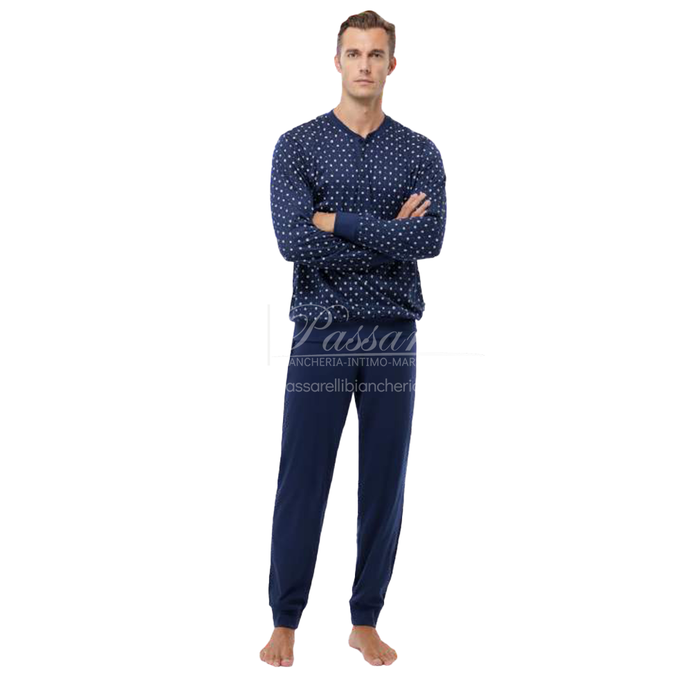 Jamas Pigiama Uomo Cotone Leggero Maniche Lunghe EJ 9417 2504S74