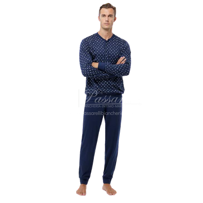 Jamas Pigiama Uomo Cotone Leggero Maniche Lunghe EJ 9417 2504S74