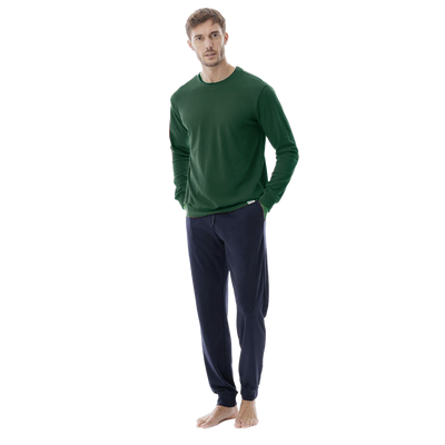 Jamas Pigiama da Uomo in Cotone Caldo IJ2138 2410S54