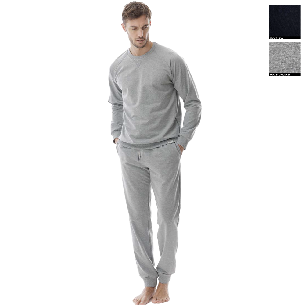 Jamas Pigiama Tuta da Uomo in Cotone Felpato IJ 2145 2310S60