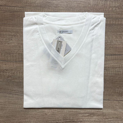 Julipet Maglia Intima da Uomo In Filo Scozia Scollo a V Maniche Corte Imola S44 - Passarelli Biancheria