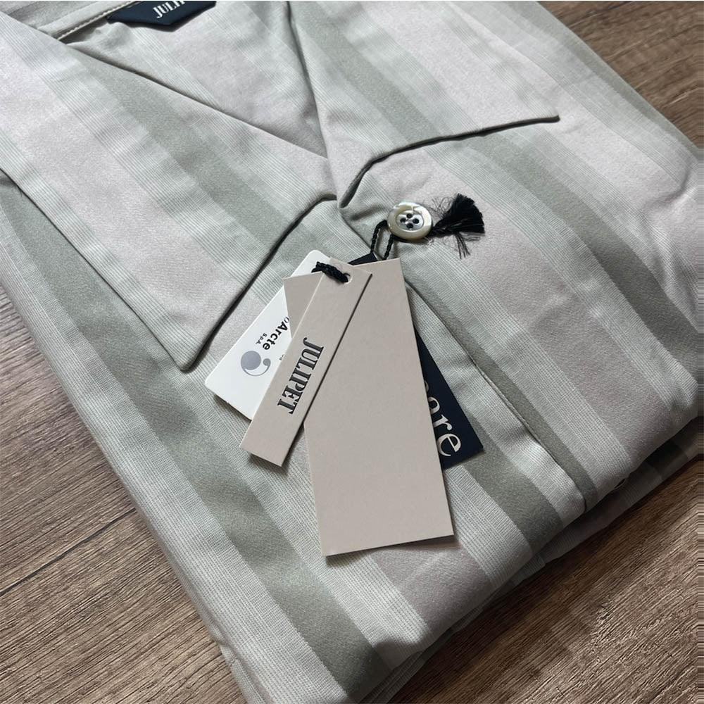 Julipet Pigiama da Uomo in Cotone Tessuto Aperto Avanti Tafi S120 - Passarelli Biancheria