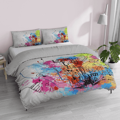 Kiosa Parure Copripiumino Matrimoniale in Cotone kio627 B66 - Passarelli Biancheria