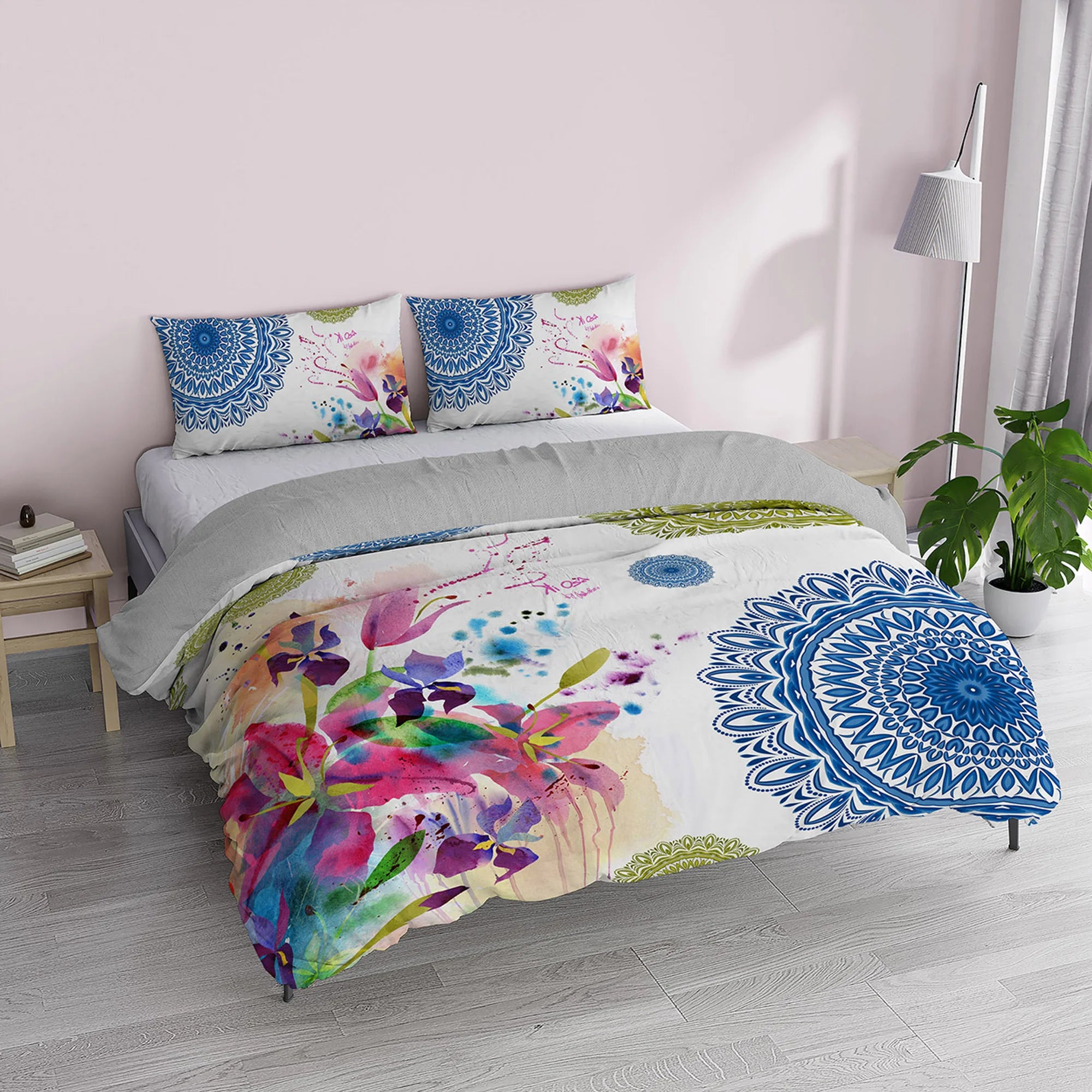 Kiosa Parure Copripiumino Matrimoniale in Cotone kio618 2511B70