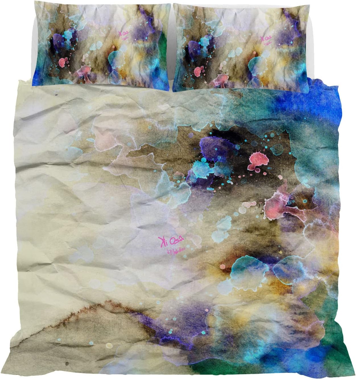 Kiosa Parure Copripiumino Matrimoniale in Cotone kio622 2511B70