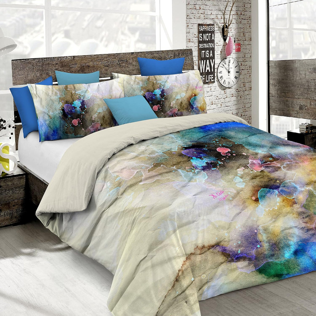 Kiosa Parure Doppelbettbezug aus Baumwolle kio617 B66