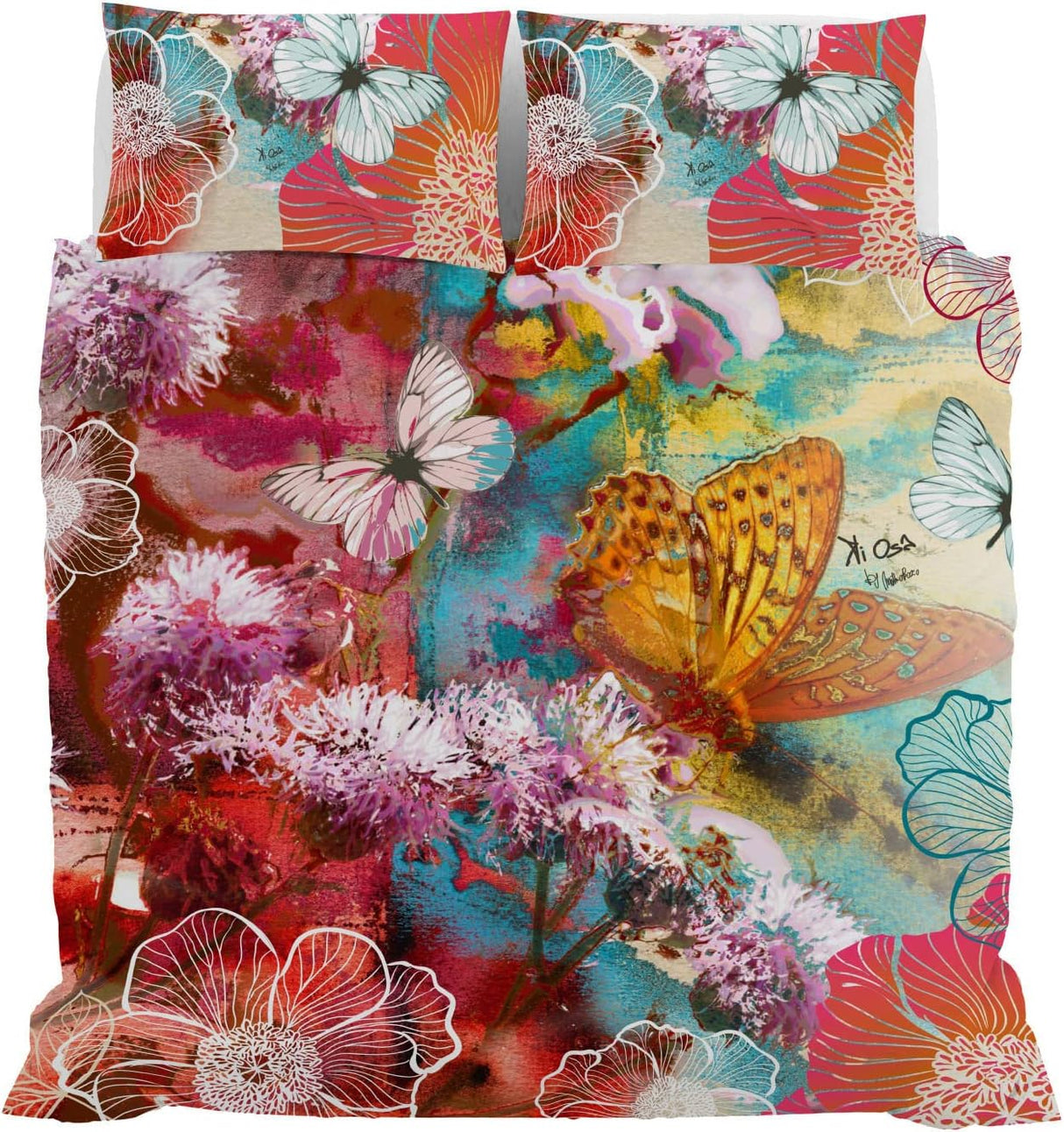 Kiosa Parure Copripiumino Matrimoniale in Cotone kio633 2511B70