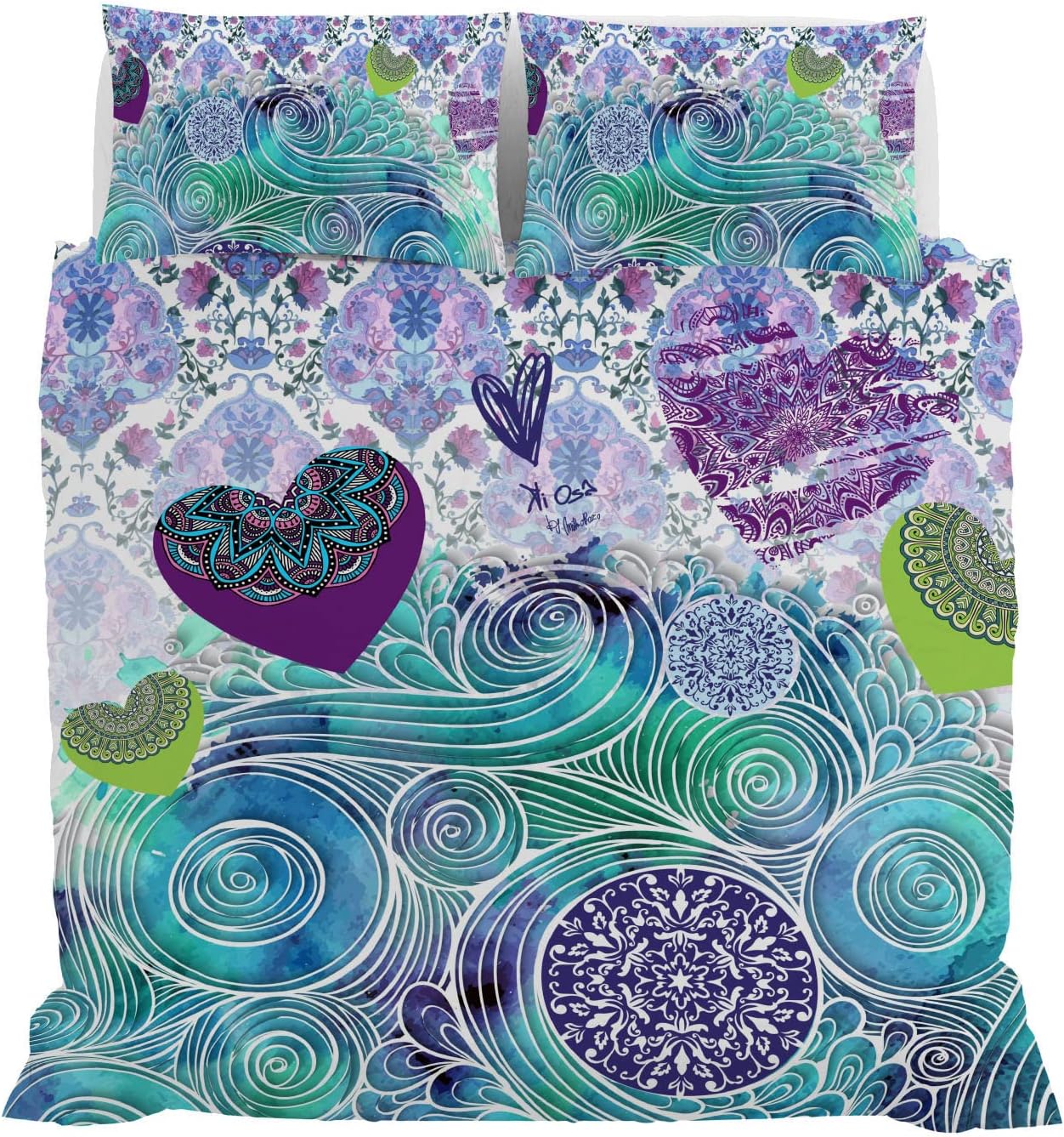 Kiosa Parure Copripiumino Matrimoniale in Cotone kio661 2511B70