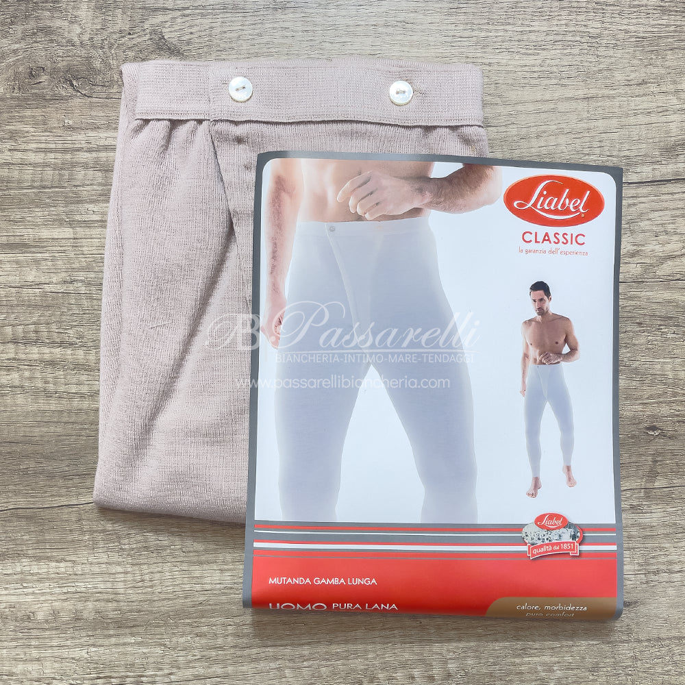 Liabel Mutanda Gamba Lunga Uomo in Lana 5167/134 1810S40