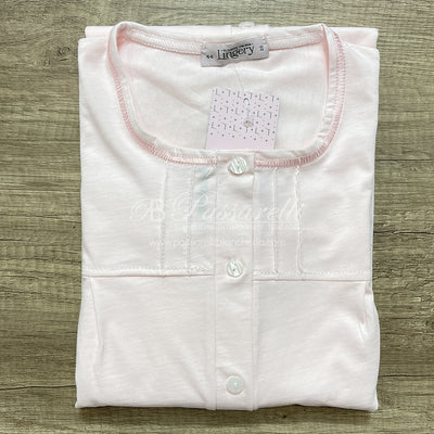 Lingery Camicia da Notte Maniche Lunghe in Jersey di Puro Cotone Clinica 9208 2509S23
