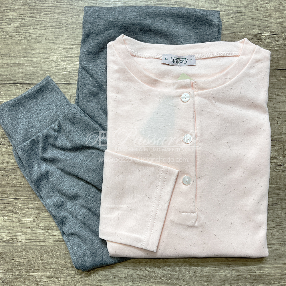 Lingery Pigiama Invernale in Caldo Cotone da Donna 9747 2510S26