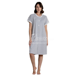 Lingery Vestaglia Maniche Corte in Jersey di Puro Cotone Aperta 8209 2504S36
