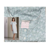 Lingery Camicia da Notte Maniche Corte in Mussola di Cotone 9197 2504S35