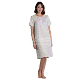 Lingery Camicia da Notte Maniche Corte in Mussola di Cotone 9197 2504S35