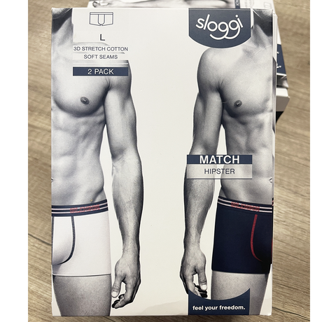 Sloggi Men's 2 Boxer Match Hipster S20