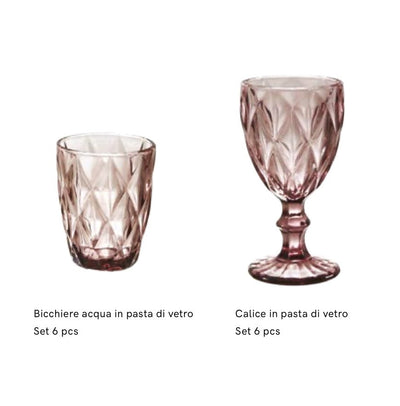 Maison Sucrée Set 6 Calici e/o Bicchieri Murano 2504S23