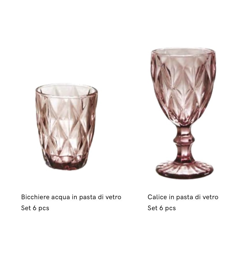 Maison Sucrée Set 6 Calici e/o Bicchieri Murano 2504S23