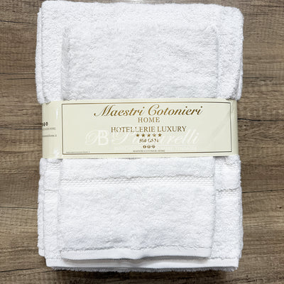 Maestri Cotonieri B&B kit Telo doccia + asciugamano + ospite Spugna 500 gr/m² 2512S25