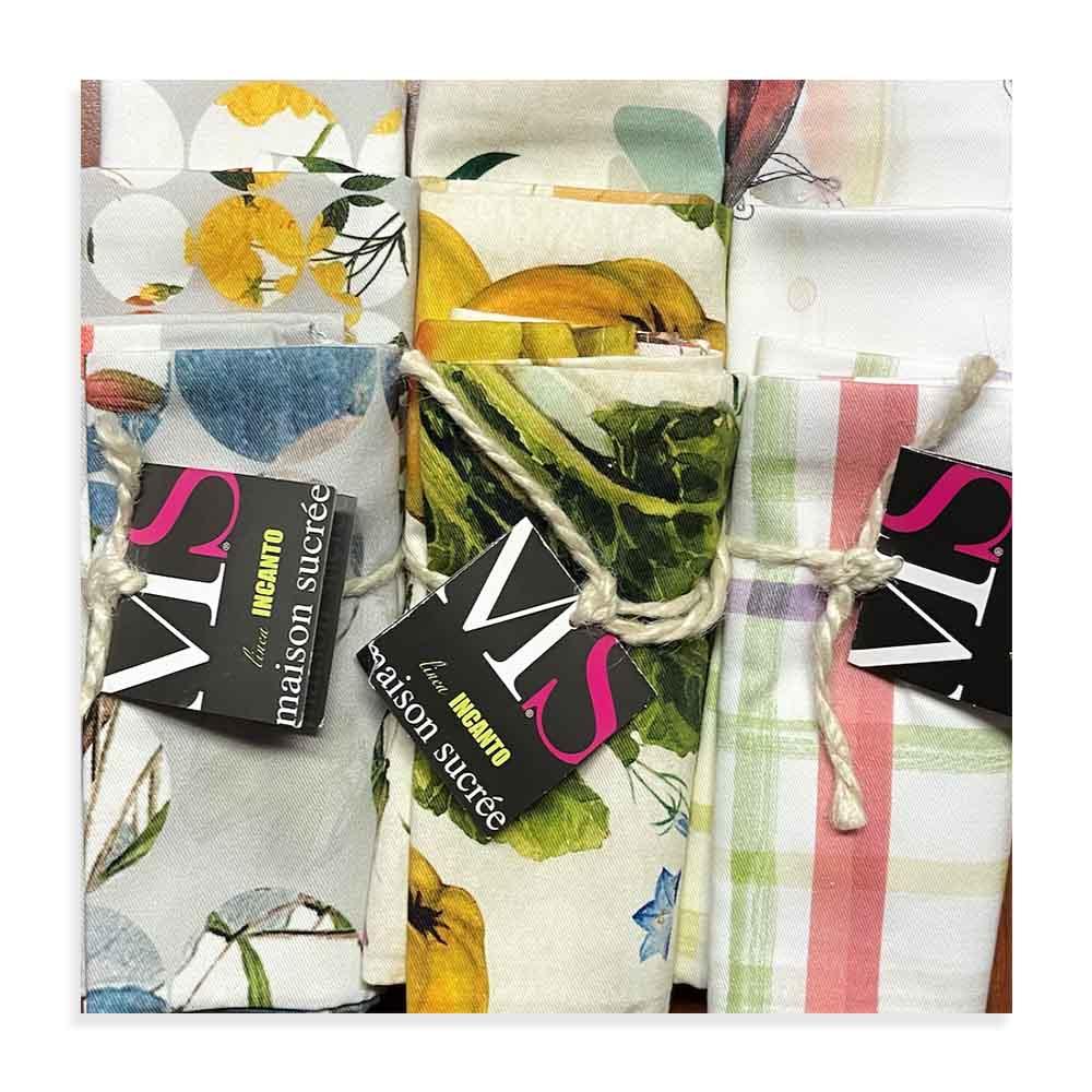 Maison Sucree Confezione 3 Canovacci Cotone Assortiti D25 - Passarelli Biancheria