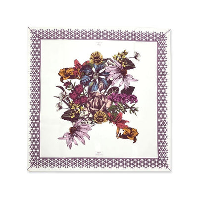 Maison Sucrèe Centro Tavola 90x90 Pintura Botanica D18 - Passarelli Biancheria